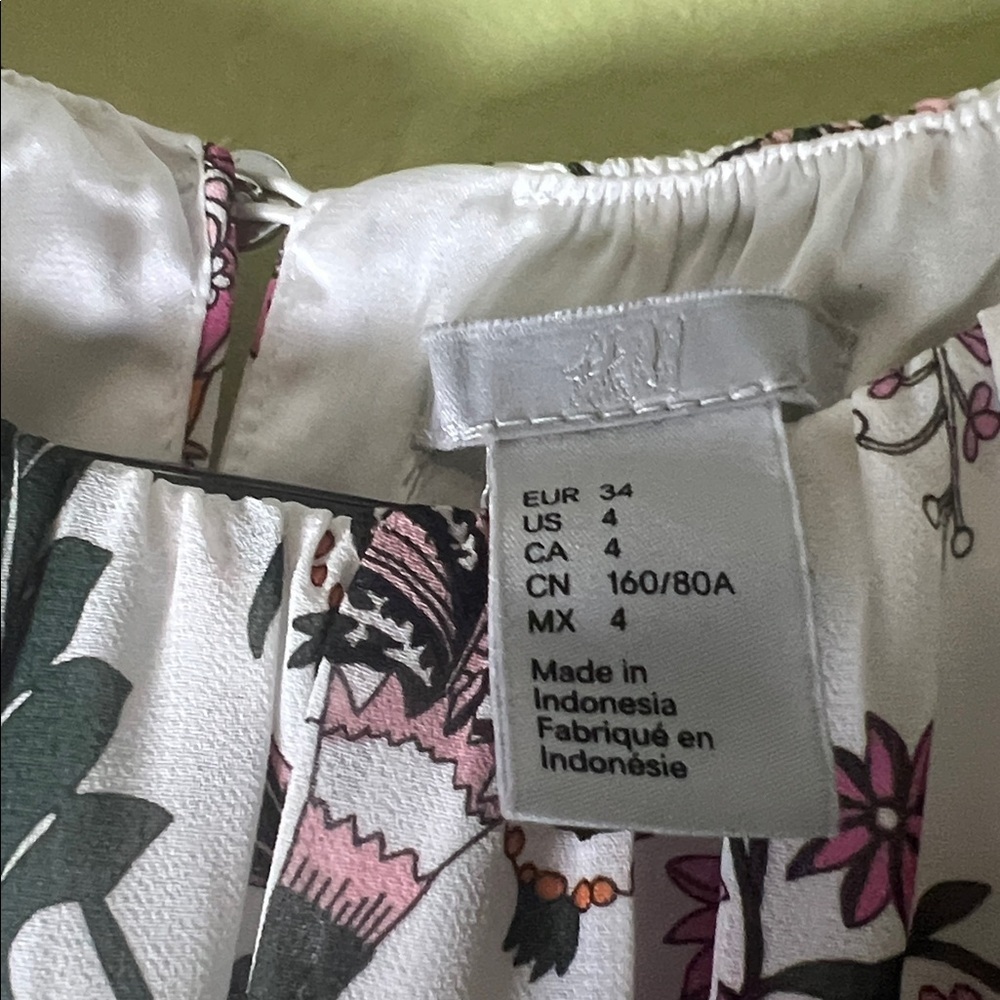 H&M Pink Floral High Low Dress - Picture 5 of 6